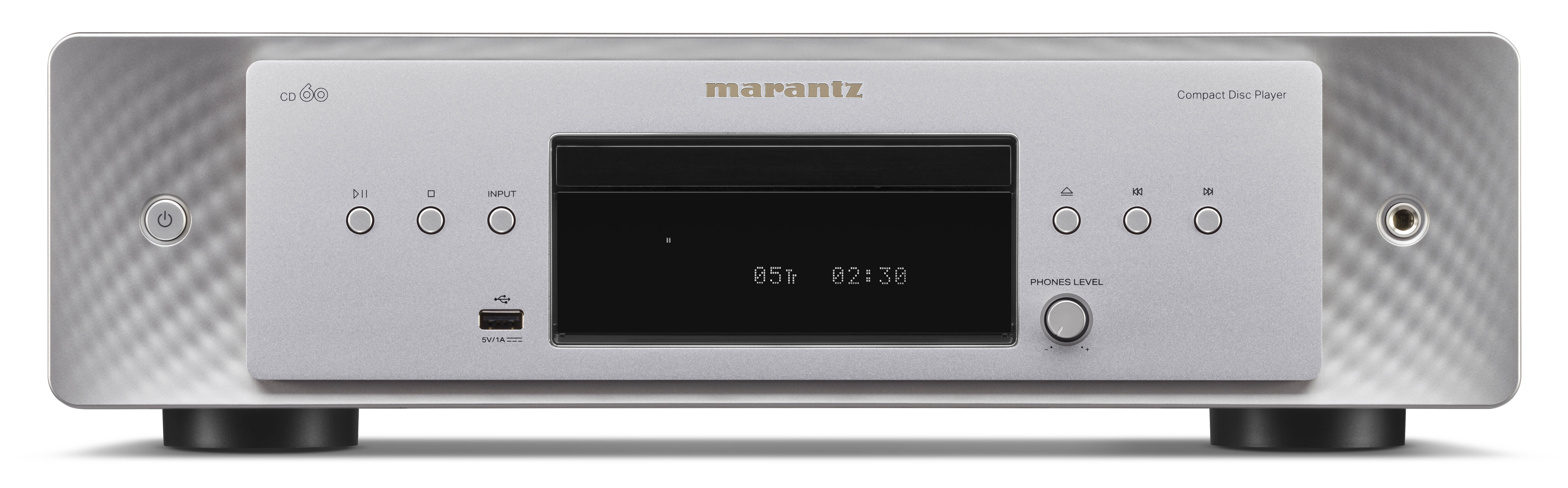 Marantz CD 60 N1SG Silber - CD-Player und Hi-Res Audio Wandler (DAC)