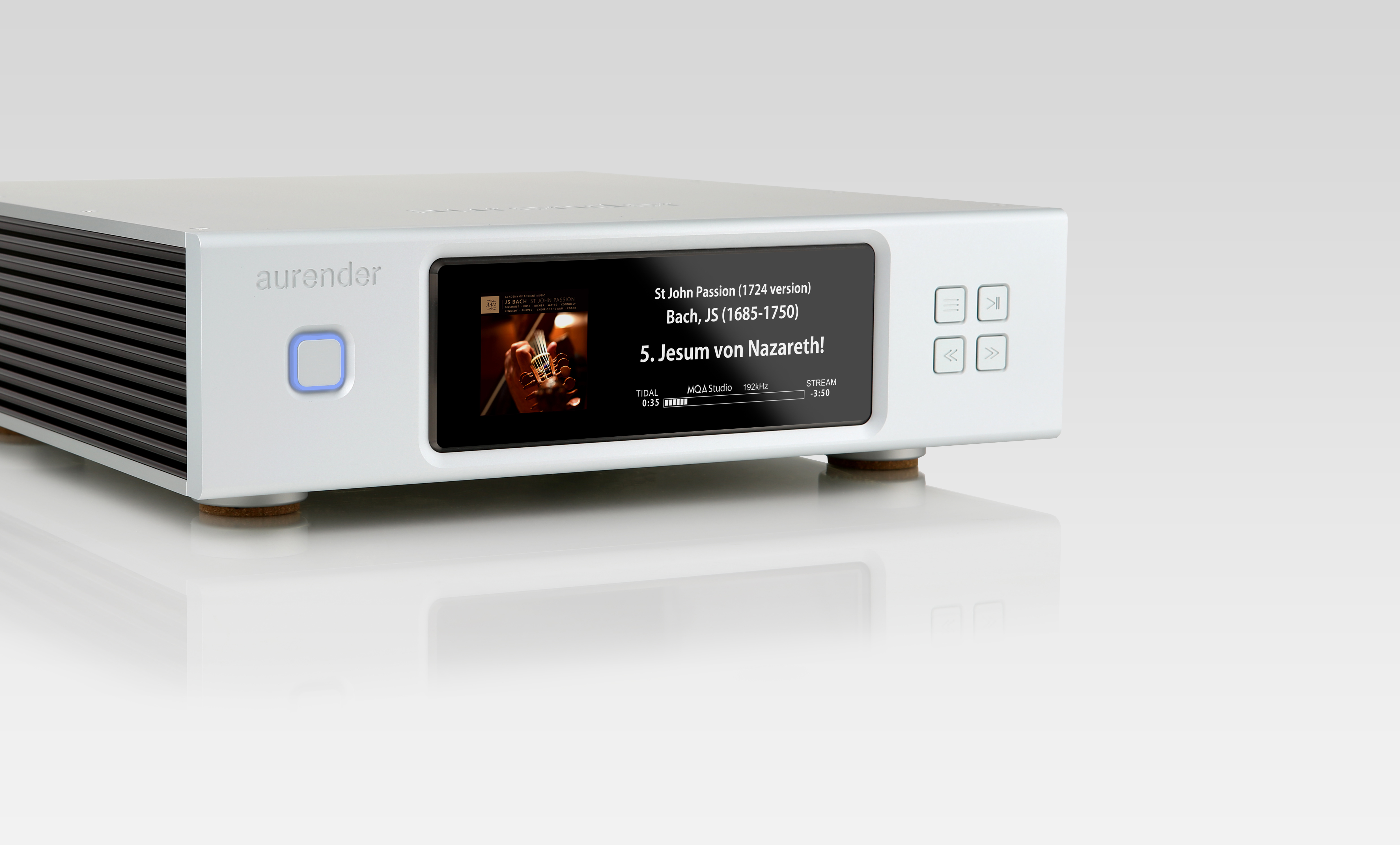 Aurender N200 | Streamer mit Coaxial Digitalausgang ohne Datenfestplatte Silber