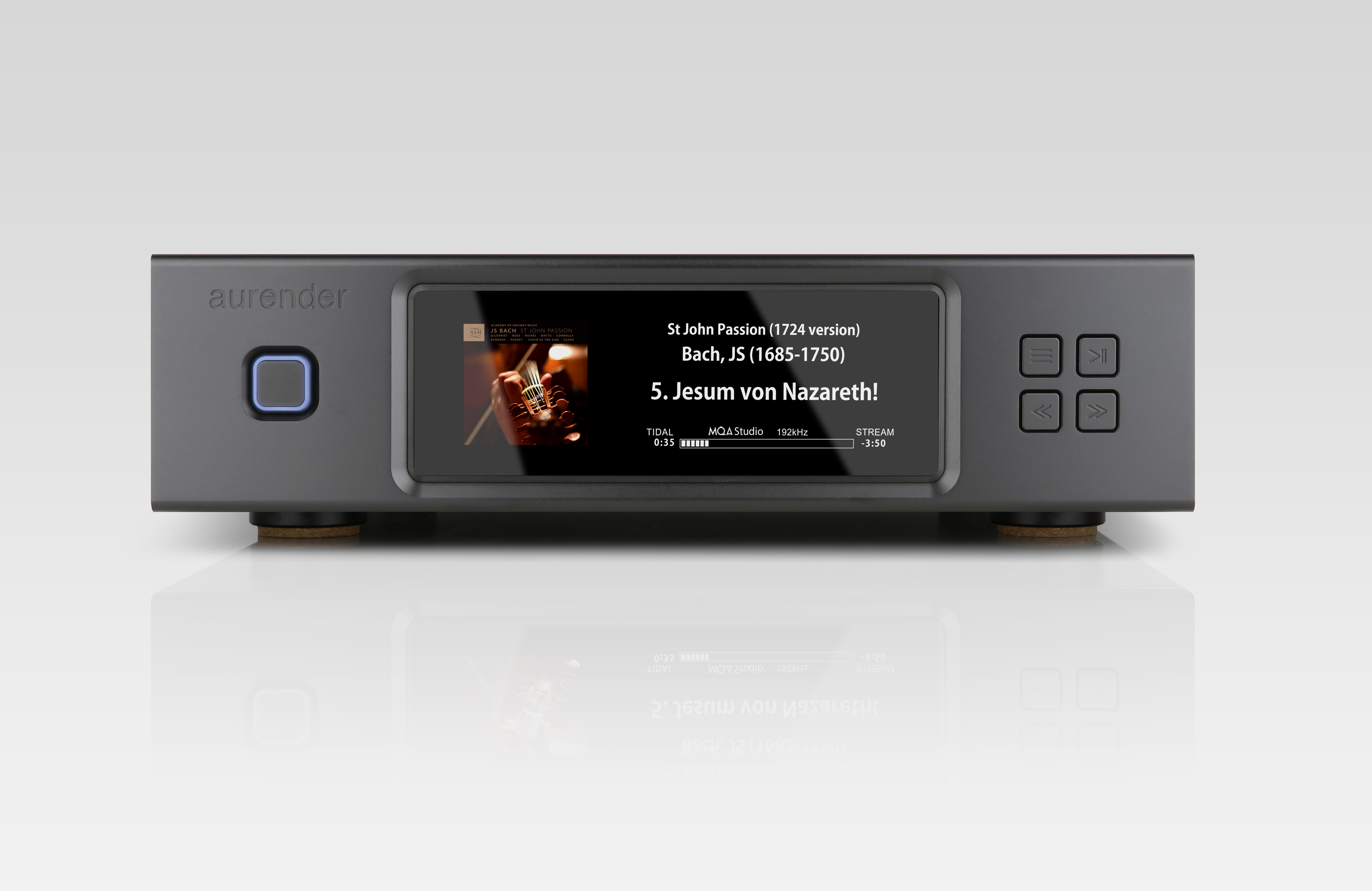 Aurender N200 | Streamer mit Coaxial Digitalausgang ohne Datenfestplatte Schwarz