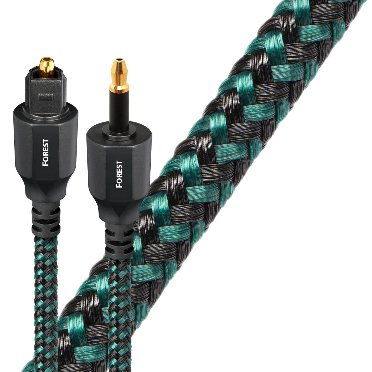 AudioQuest Forest Toslink Optisches-Kabel 3,5mm Mini - Gewebe-Ummantelung 1,5 Meter