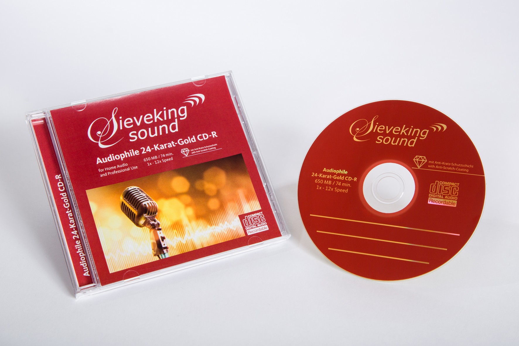 Audiophile 24 Karat Gold CD-Rohlinge Im 25er Karton