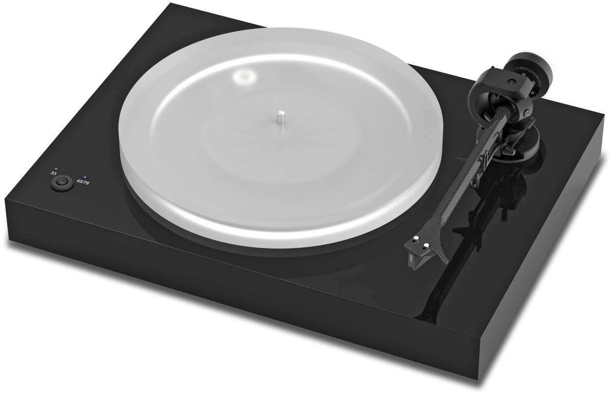 Pro-Ject X2 inkl. Pick IT 2M Silver MM Hochglanz Schwarz (Vorführmodell) - Riemenbetriebener Schallplattenspieler inkl. Tonabnehmersystem Ortofon