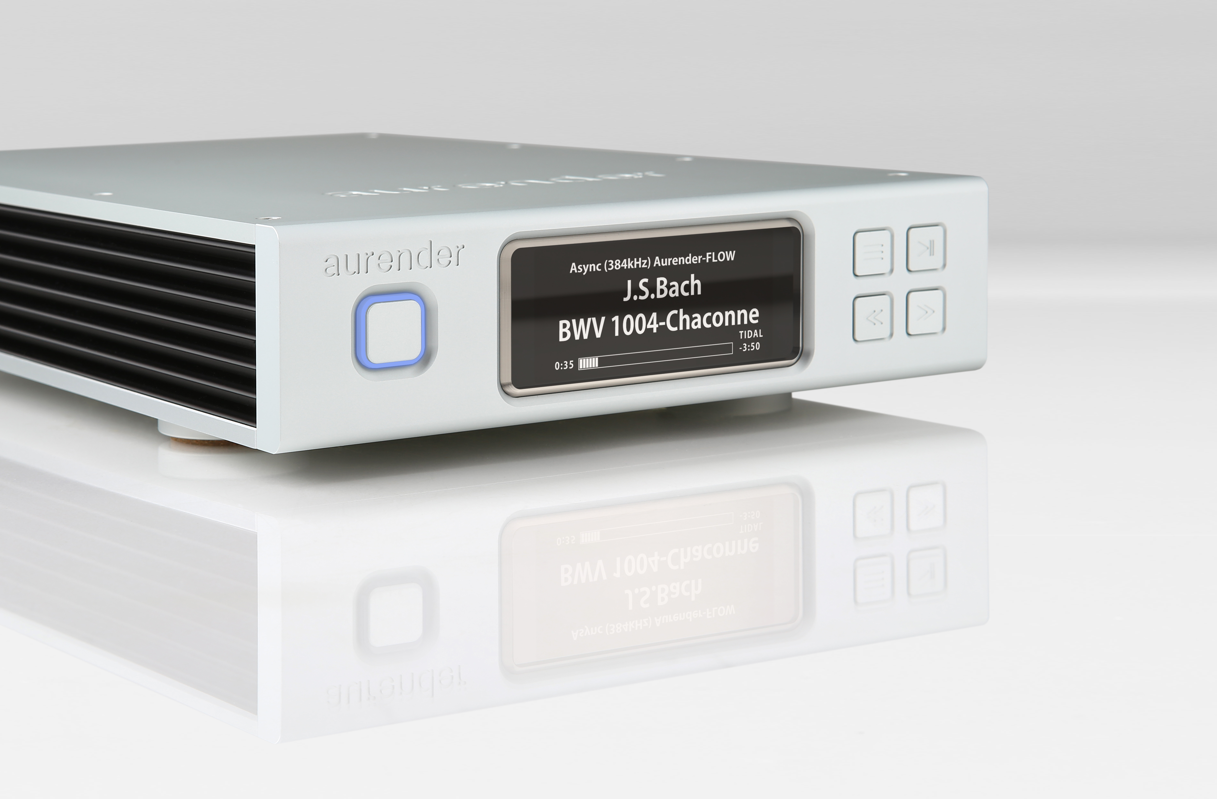 Aurender N100SC | Streamer mit Coaxial Digitalausgang ohne Datenfestplatte Silber